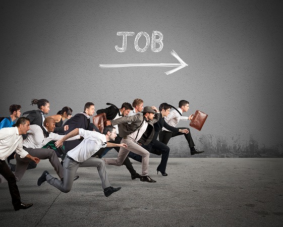 JOBへ向かって走る人々